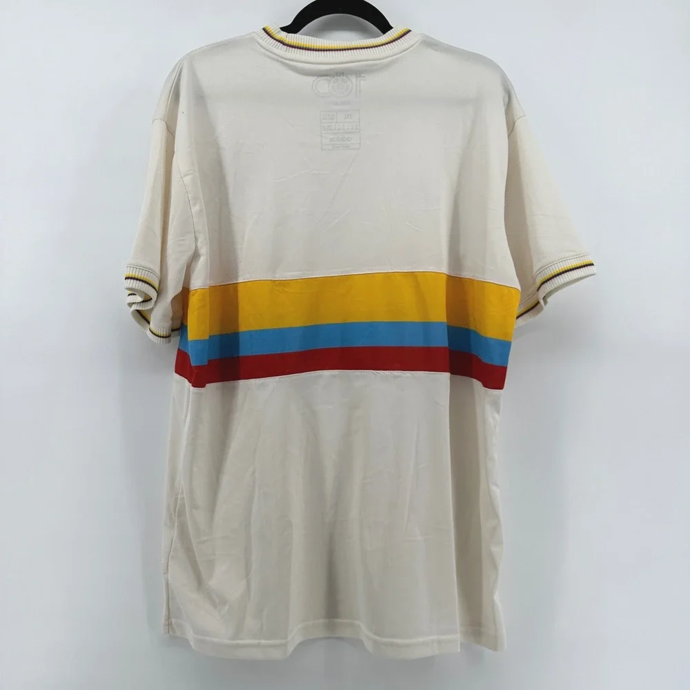Adidas Originals Colombia 100th Anniversary Jersey Cream Mens 2XL Slim Fit FCF